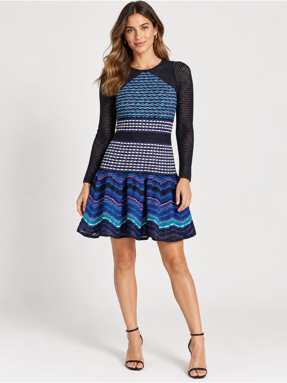 NWT M Missoni Wave Knit Mesh Dress size L